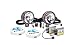 KC HiLiTES 660 Hid - 6 In Stainless 35w Hid Long Range Off Road Light System (Pair)