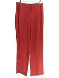 Eileen Fisher Pants Straight Trousers Silk Georgette Crepe Red XS