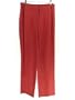 Eileen Fisher Pants Straight Trousers Silk Georgette Crepe Red XS