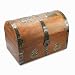 10-1/2"x6-1/2" Wood Domed Treasure Chest Box