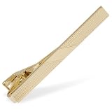 Line Pattern with Solid Center by Competition gold metal tie bars