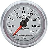 Autometer (4944) Ultra-Lite II Pyrometers - Full Sweep Elec - 0-1600 F - Includes probe and 10 F of thermocouple wire. Probe Includes multiple mounting options, including 1/8 NPT and weld-In Fitting and hose clamp method