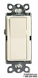 Lutron Single-Pole Wall Switches Claro-style Light Almond