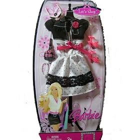Barbie Fashion 2007 Casual Outfit Let's Shop Doll Cloth Assortment in Pink-White-Black... by Barbie