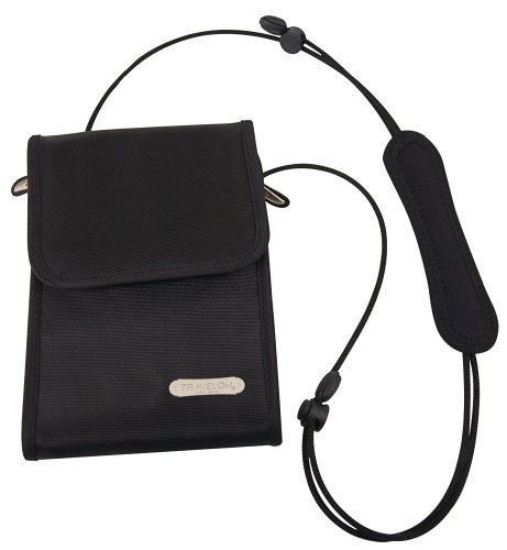 Travelon Anti-Theft Neck Wallet, Black, One Size