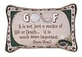 Set of 2 Funny Golf Quote Decorative Throw Pillows 9 x 12