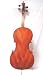 Crystalcello MC300 Ebony Flamed Laminate 4/4 Size Cello with Carrying Bag + Bow + Accessories