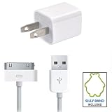 New Premium USB Wall Charger Adapter with USB to Dock Connector Cable for Iphone 4