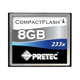 Electronics : Pretec 8GB High Speed CompactFlash (233X)