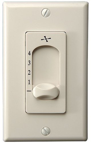 Monte Carlo ESSWC-3-AL 4-Speed 5-Position 1.25-Amp Wall Control, Almond