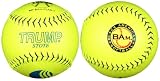 Trump&reg; MP-BAM-CLAS-Y 12 Inch - USSSA Approved - Yellow Pearl Hyde Leather Softball with Black American Softball Logo (Sold in Dozens)