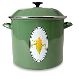 Click here to buy Le Creuset Enamel-On-Steel 12-Quart Corn Pot Green by Le Creuset.