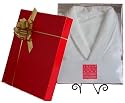 Aquis Terry Robe In Red Gift Box