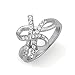 Sterling Silver Round Diamond Twisted Fashion Ring (1/4 cttw)