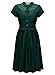 MissMay Women's Vintage 1920S Elegant Lace Short Sleeve A-Line Swing Dress