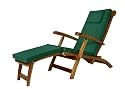 Outdoor Patio Steamer Chair Cushion - Forest Green