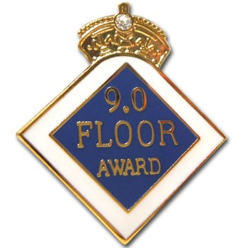 Buy 9.0 Floor Award Pin.