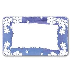 Snowflakes - Adhesive Name Badges (set of 25)