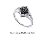 Black & White Genuine 1/4 Ctw. Diamond Lady Promise Ring