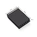 KevenAnna 50W USB 6 Port Wall & Desktop Charger / Rapid USB Smart Charging Station for Apple, Android and other USB Powered Mobile Devices Black