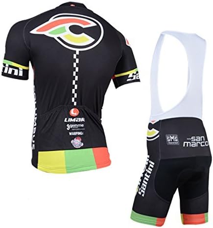 2014 Outdoor Sports Pro Team Men's Short Sleeve Cinelli Cycling Jersey and Bib Shorts Set-Medium
