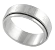 Stainless Steel High Polish Chinese Character Spinner Style Band