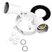 BELL 5829-6 OUTDOOR WEATHERPROOF LAMPHOLDER KIT, ROUND, WHITE BOXED BELL 5829-6 OUTDOOR WEATHERPROOF LAMPHOLDER KIT, ROUND, WHITE BOXED