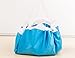 Doomagic Large Kids Toy Storage Bag Organizer Box and Play Mat Toy Quick Pouch (Blue)