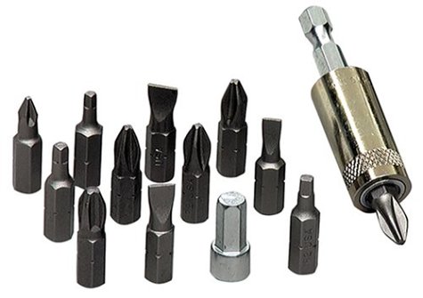 Makita 784869-A Shorty 3-1/8-Inch Bit Tip Holder with 12 Bit Tip Assortment