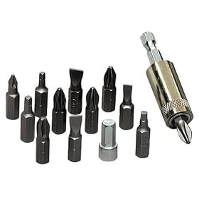 Makita 784869-A Shorty 3-1 8-Inch Bit Tip Holder with 12-Bit Tip Assortment by Makita
