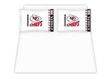 Best Quality Micro Fiber Sheet Set - Kansas City Chiefs NFL /Color White Size Queen