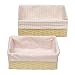 Baby : Tiddliwinks Natural 2-pc. Basket Set - Pink