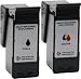 Remanufactured No. 2 & No. 3 ( 18C0190E / 18C1530E ) Black and Colour Ink Cartridge Set for Lexmark Printers