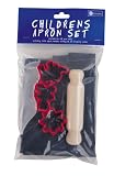 Rushbrookes Childrens Baking Set Denim (apron, rolling pin, 3 pastry cutters)  from Dexam
