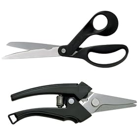 Fiskars 7816 6980 9-Inch Serrated Shop Shears with Quick Release Multi-Snip