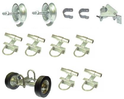 Fence Rolling Gate Hardware Kit - Commercial - Chain link Parts