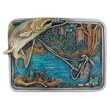 Fly Fishing (Trout) Belt Buckle by Bergamot