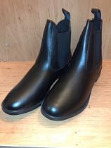 Synthetic Classic Jodhpur Horse Riding Boots Black Adult Size 8