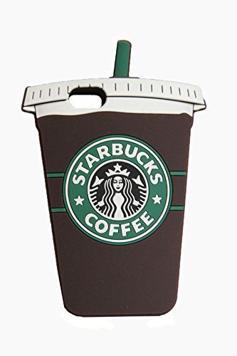 Thunderous Brown Starbucks Coffee Ice Cream Silicone Back Cover Case for Apple iPhone 6 4.7 inch