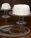 Ambiance Beaded Glass 10-1/2-Inch Large Cake Stand