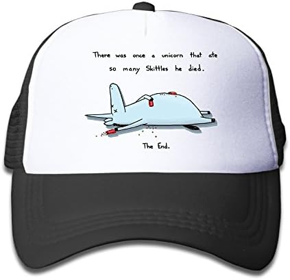Boys & Girls Unicorn Sad Stories Mesh Adjustable Unique Cool Snapback Hat Child Cap