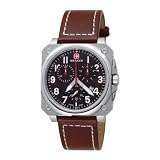 Wenger Men`s 77014 AeroGraph Cockpit Chrono Brown Leather Strap Watch