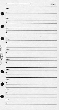 Filofax Papers Website/ E-mail Address Personal Size - FF-130217