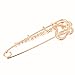 Tagoo Women's Safety Pin Brooch Rhinestone Sweater Hat Crystal Breastpin with Swan&Fox&Fish&Crown Design (Heart 2.95