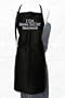 Black Embroidered Apron "I Fix Seven Dollar Haircuts"