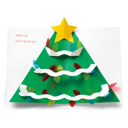 Sabuda Tree with Lights Pop Up Boxed Holiday Christmas Greeting Cards Sabuda Tree with Lights Pop Up Boxed Holiday Christmas Greeting Cards