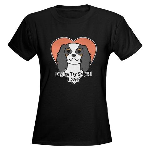 English Toy Spaniel Lover Dog Women's Dark T-Shirt by CafePress
