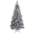Pre-Lit Pewter Pine - 6'