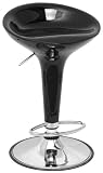 Premier Housewares Adjustable Bar Stool with Chrome Base and Footrest, Set of 2, 90 x 44 x 42 cm, Black 41BYtBt3uIL. SL160 Premier Housewares Adjustable Bar Stool with Chrome Base and Footrest, Set of 2, 90 x 44 x 42 cm, Black