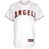MLB Men's Los Angeles Angels Of Anaheim Jered Weaver White Home Short Sleeve 6 Button Synthetic Replica Baseball Jersey Spring 2012  (White, XX-Large)